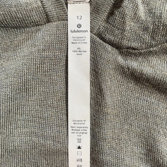 Lululemon Sweater, Gray, US 12 - Picture 3 of 3